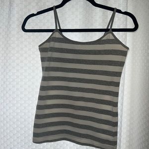 Grey and white cami from GAP